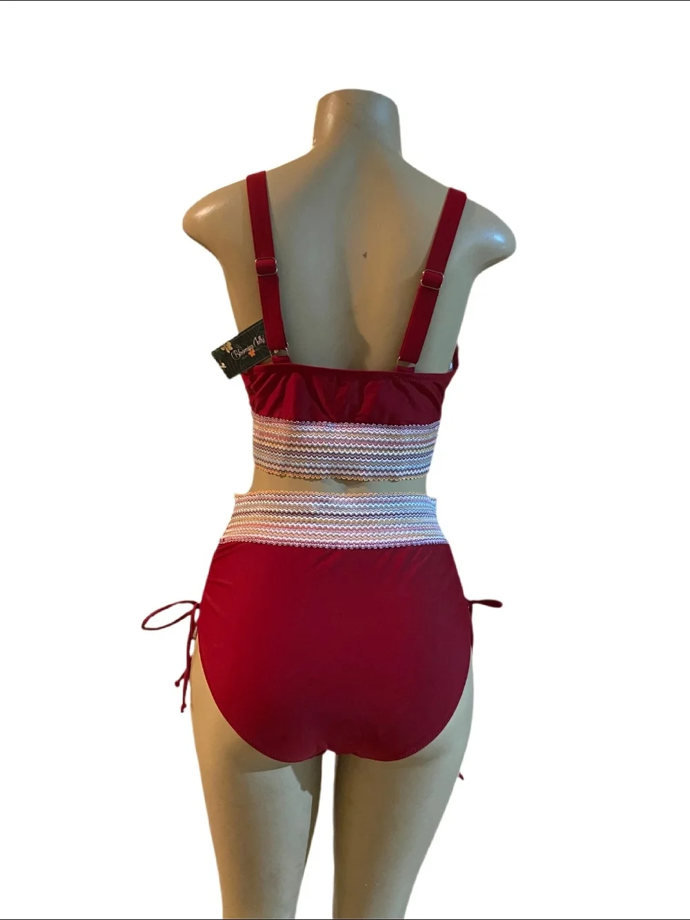 Blooming Jelly 2-piece Burgundy Swimsuit – Size Large (NWT)